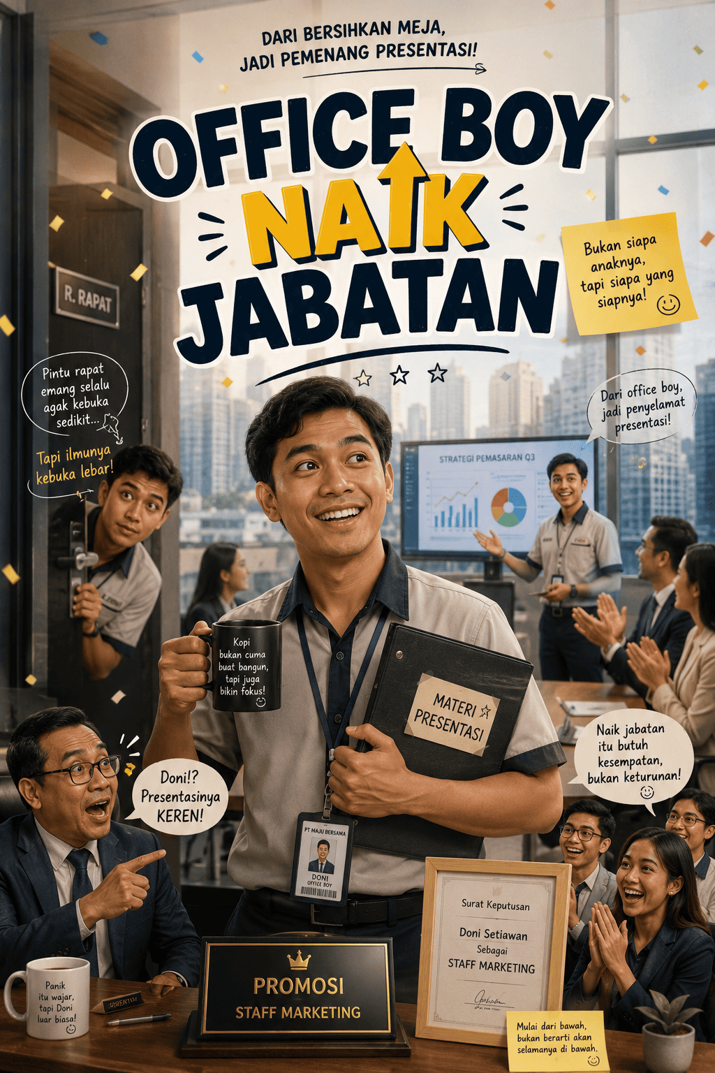 Office boy naik jabatan